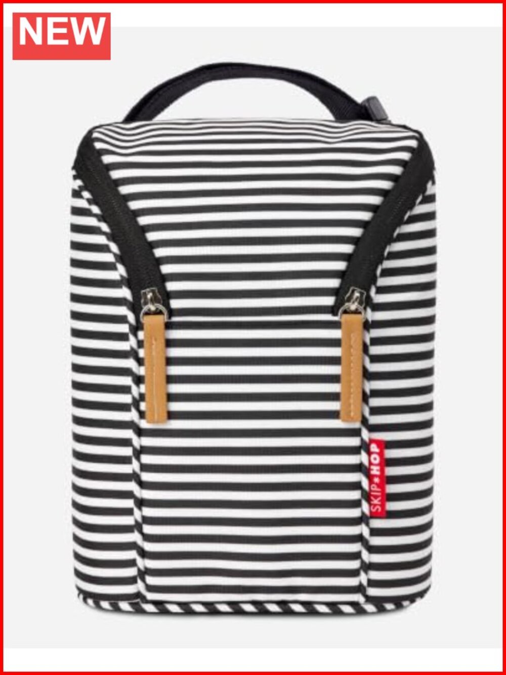 Insulated Double Baby Bottle Bag Cooler with Freezer Pack & Stroller Strap